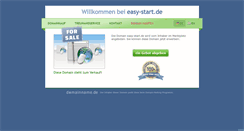 Desktop Screenshot of easy-start.de